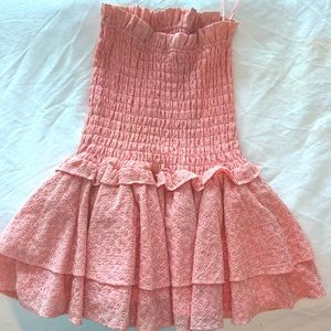 NBD light pink mini dress